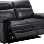 Home New Paolo 2 Seater Manual Recliner Sofa - Black