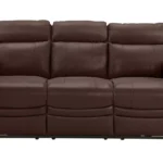 Home New Paolo 3 Seater Power Recliner Sofa -Chocolate