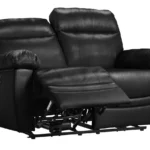 Home Paolo 2 Seater Power Recliner Sofa - Black