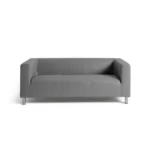 Home Moda Leather 3 Seater Sofa - Grey