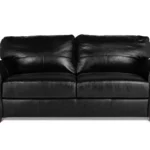 Habitat Salisbury Leather 3 Seater Sofa - Black