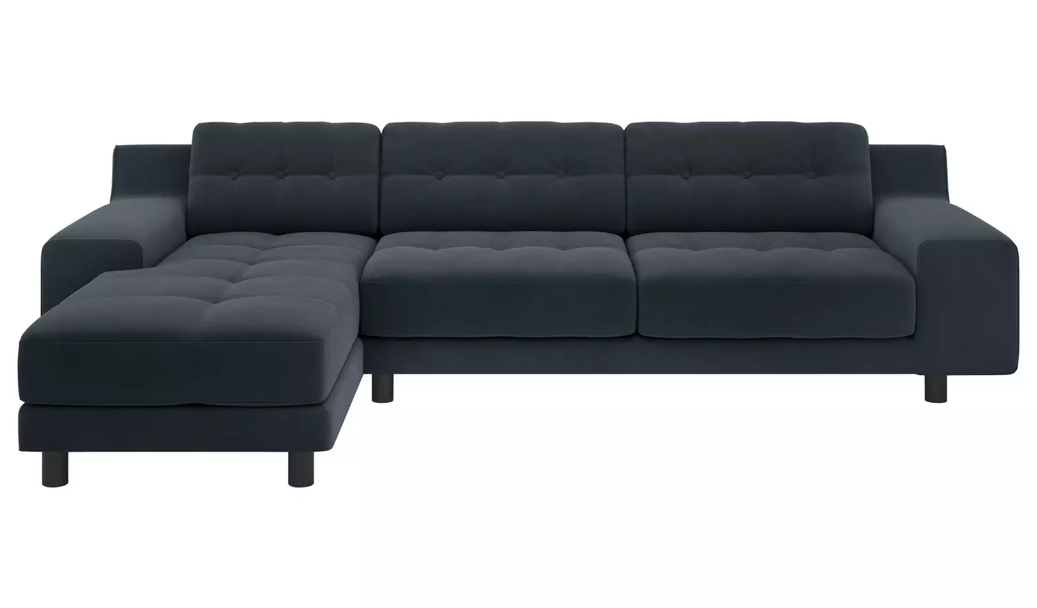 1-151.webp Habitat Hendricks Left Hand Corner Chaise Sofa - Charcoal - Image 1