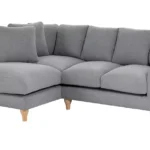 Habitat Carrie Fabric Left Hand Corner Chaise Sofa - Grey