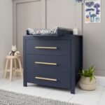 Changing Table with Drawers in Navy Blue - Tivoli - Tutti Bambini